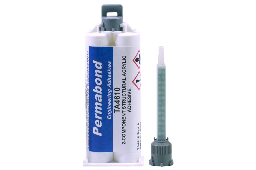 Permabond® TA4610 2-K-Acrylatklebstoff 50 ml Doppelkartusche mit Mischdüse