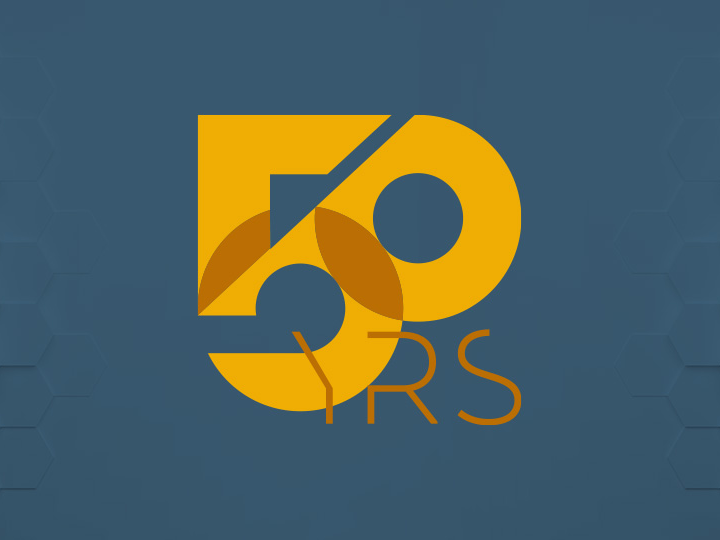 Logo zum 50. Jubiläum von tewipack