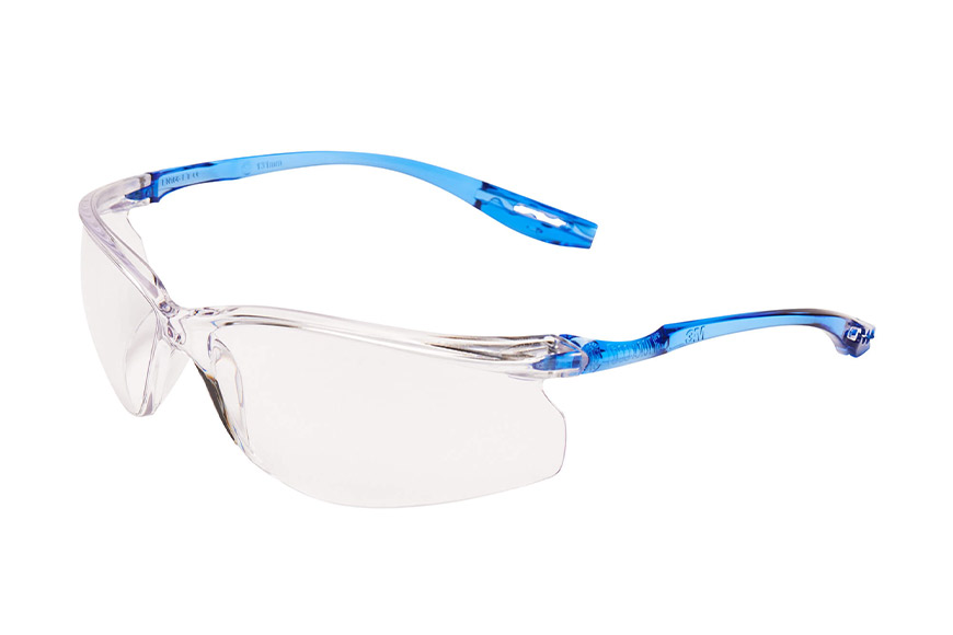 3M™ CCS Schutzbrille mit blauen Bügeln