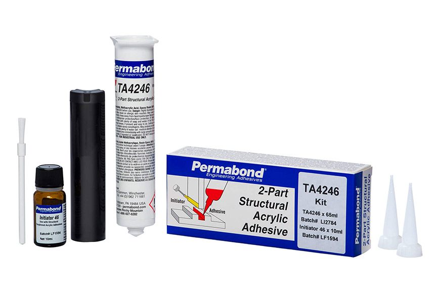 Permabond&reg; TA4246 Acrylatklebstoff 65 ml Kartusche und Initiator 46 10 ml
