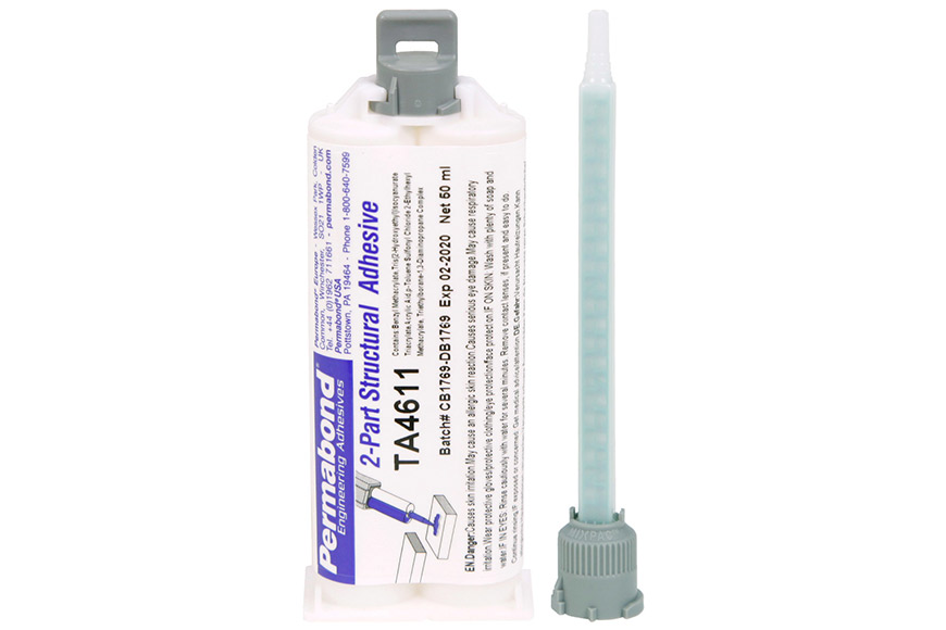 Permabond® TA461 2-K-Acrylatklebstoff 50 ml Doppelkartusche mit Mischdüse