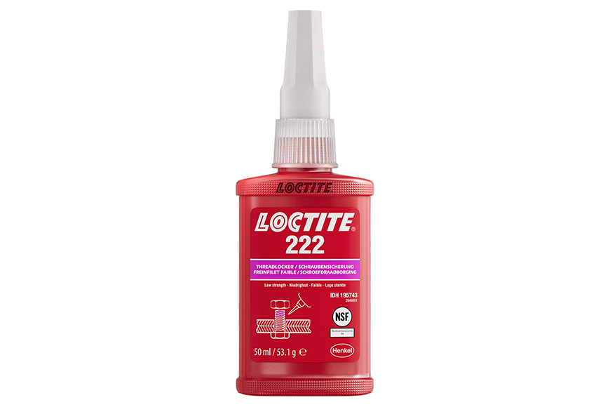 LOCTITE® 222 Schraubensicherung 50 ml Flasche, niedrigfest, violett LOCTITE® 222 Schraubensicherung 50 ml Flasche, niedrigfest, violett
