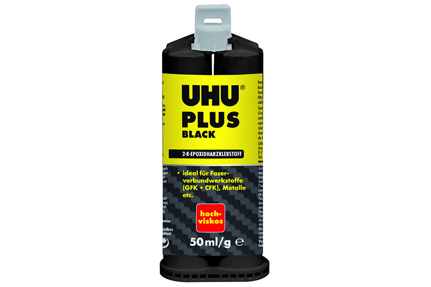 UHU plus BLACK 2-K-Epoxidharzklebstoff 50 ml Doppelkartusche