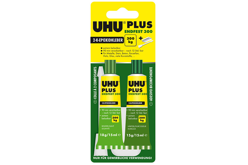 UHU plus endfest 300 33 g Tuben (18 g und 15 g) 2-K-Epoxidharzklebstoff 
