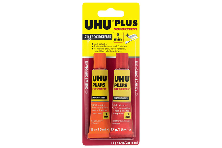 UHU plus sofortfest 2-K-Epoxidharzklebstoff 35 g (18 g und 17 g)
