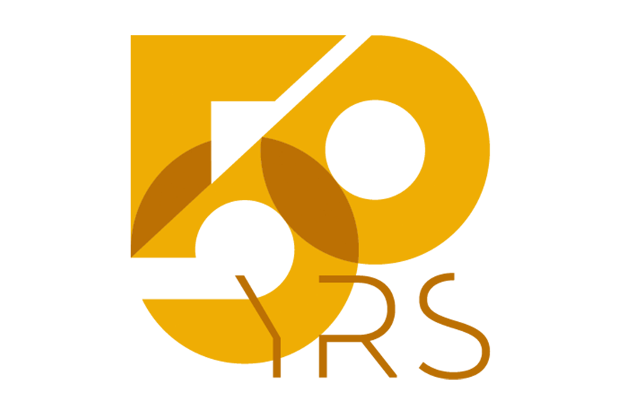 50 Jahre tewipack Logo in goldener Schrift