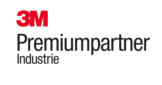 Logo der Auszeichnung 3M Premiumpartner Industrie