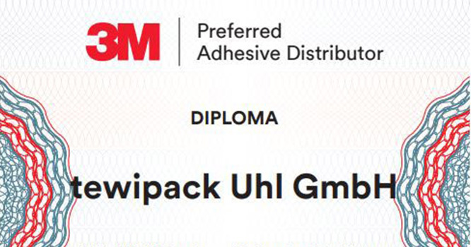 tewipack Diplomausschnitt 3M Preferred Adhesive Distributor 2022