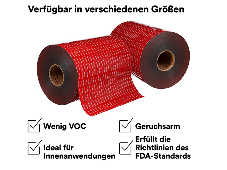 3M™ VHB™ LVO Klebeband mit Vorteilen