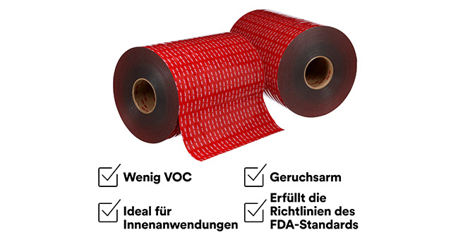 3M™ VHB™ LVO Klebeband mit Vorteilen