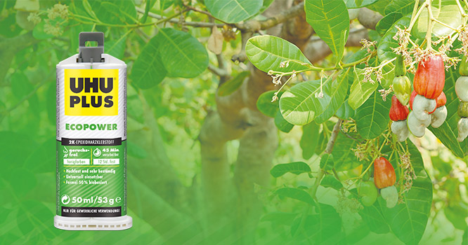 UHU plus Ecopower mit Cashewnuss