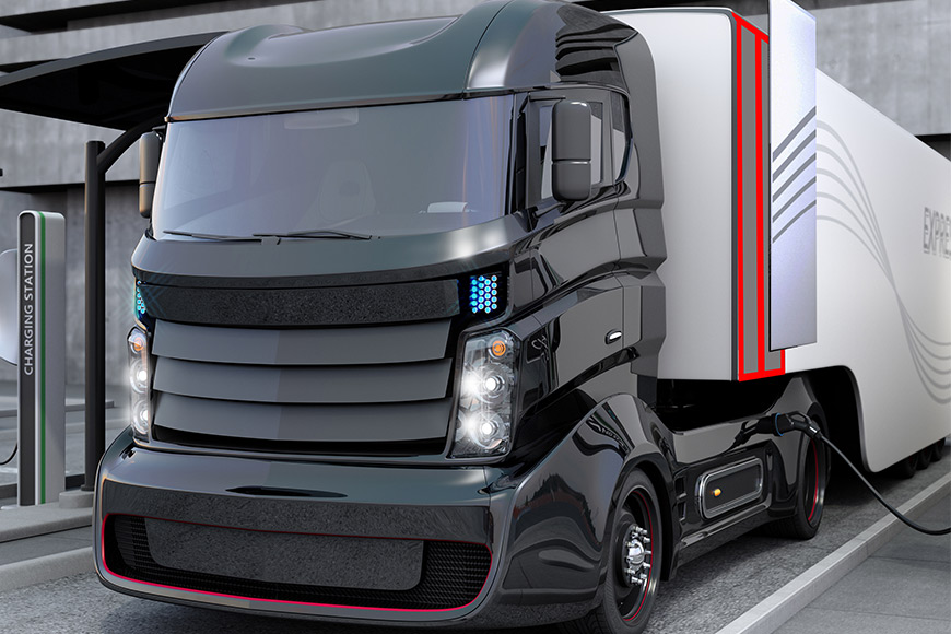 Anwendung des 3M™ VHB™ Max in einem LKW Anwendung des 3M™ VHB™ Max in einem LKW