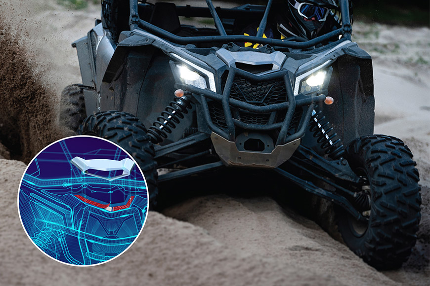 Anwendung des 3M™ VHB™ Max in einem SUV Anwendung des 3M™ VHB™ Max in einem SUV