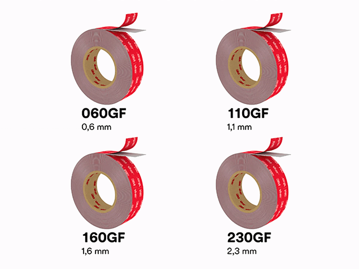 Vier Stärken der 3M™ VHB™ Max Klebebänder Vier Stärken der 3M™ VHB™ Max Klebebänder