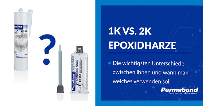 ES550 1-K-Epoxidharz und ET500 50ml Kartusche 2-K-Epoxidharz